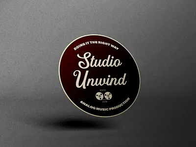 Studio Unwind Logo Variation Branding analog machine analog music studio animation authentic branding design design inspiration flat design fresh design illustration inspiration logo retro music studio ui vintage vibes