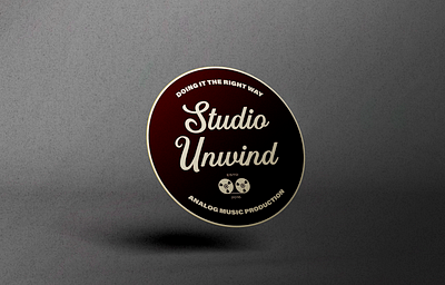 Studio Unwind Logo Variation Branding analog machine analog music studio animation authentic branding design design inspiration flat design fresh design illustration inspiration logo retro music studio ui vintage vibes