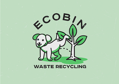 Ecobin- waste recicling brand brandidentity branding design font identity illustration logo logotype