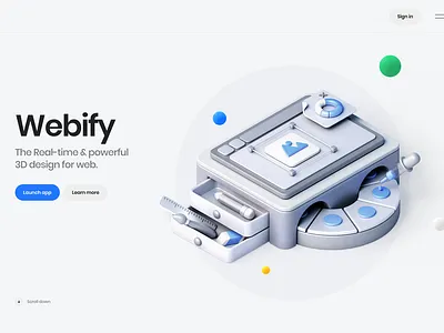 Webify: Effortless 3D-to-Web Transformation 3d 3ddesign 3dtoweb animation branding designinnovation digitalinnovation effortlessdesign interactivedesign landingpage logo moderndesign timesavingdesign ui userexperience webdesign webdevelopment webify websolutions