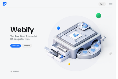 Webify: Effortless 3D-to-Web Transformation 3d 3ddesign 3dtoweb animation branding designinnovation digitalinnovation effortlessdesign interactivedesign landingpage logo moderndesign timesavingdesign ui userexperience webdesign webdevelopment webify websolutions