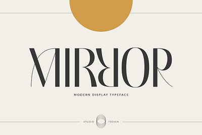 Mirror Modern Display Typeface classic font design display font fashion font feminine logo font girlboss lettering ligature font logo font minimal font mirror modern display typeface modern font modern typeface retro font sans serif trendy font typeface typography vintage font