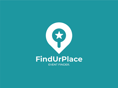 Pin + Magnifying Glass + Star abstract cool design event flat glass location logo magnifying minimal modern party pin place search simple star