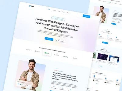 Personal Portfolio Website – Tailored Web Studio design inspiration dribbble figma landing page personal branding personal portfolio portfolio website responsive design ui ui design ui ux ux design web design