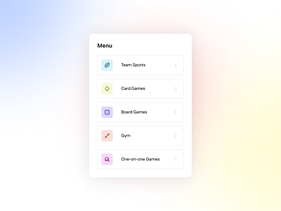 Daily UI Challenge #8 categories design gradient icons menu redesign ui uidesign ux webdesign