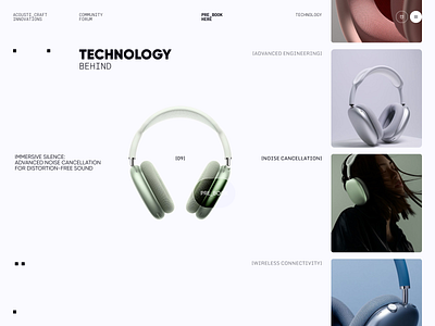 ACOUSTI_CRAFT concept design desktop graphic design product design typography ui uiux web design