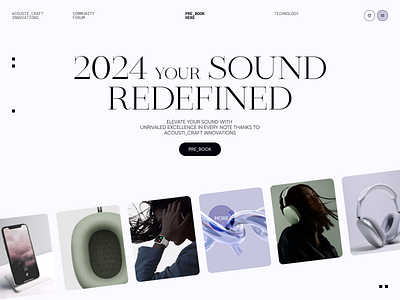 ACOUSTI_CRAFT concept desktop graphic design inspiration modern product design typography ui uiux ux