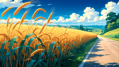 Take Me Home, Country Roads - Digital Art 2d 3d animation anime app art artwork branding design digital art game gaming graphic design illustration logo motion graphics typography ui ux vector