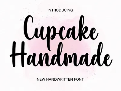 Cupcake Handmade crafting font cute font design elegant font handwritten lettering monoline new font script script font summer font