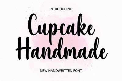 Cupcake Handmade crafting font cute font design elegant font handwritten lettering monoline new font script script font summer font