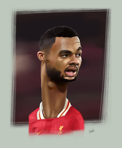 Cody Gakpo caricature caricature cody digital drawing football gakpo liverpool painting