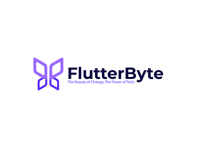 Butterfly + byte, digital abstract ai butterfly change cool data design dig digital evolve flat fly logo modern simple software square