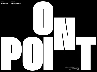ON POINT 3d concept design desktop inspiration minimalistic modern poster product product design simple typography ui ux uxui web web design