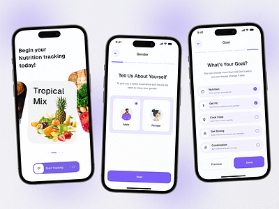 Nutrition Tracker App UI 🍎 app design diet app diet tracking solution emotion tracker fitness app health and fitness health tracking medical mobile mobile app mobile app design mood tracker nutrition and macro tracker nutriton tracking app product design time tracker tracker app tracker mobile app tracking ui ux