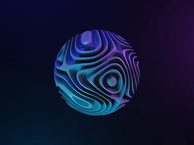 3D Wednesday - concept form animation 3d 3dillustration animation blue cinema4d clean color concept creative dark design form illustration motion graphics purple render simple ui