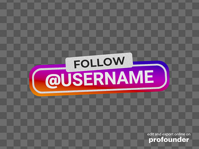 Instagram Follow Animation Online Maker | Free Generator animation branding button design follow followers gif graphic design insta instagram motion graphics pink visit website youtube