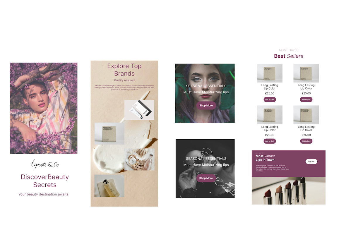 Beauty Brand beauty branding graphic design ui ux