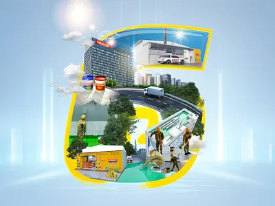 3D Avatar & Cover Celebrating 6 Years 3d branding graphic design