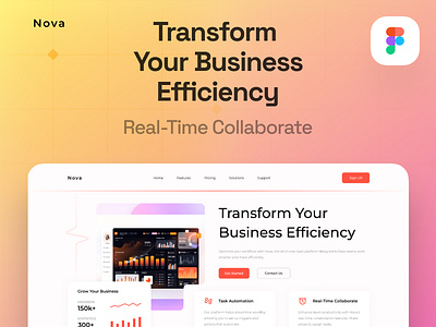 Nova - SaaS Platform Website agilemanagement businessefficiency businessgrowth businesstools cloudsoftware digitaltransformation enterprisesolutions novasaas productivity projectmanagement realtimecollaboration remotework saas smartbusiness softwaredevelopment taskmanagement teamcollaboration timetracking workflowautomation