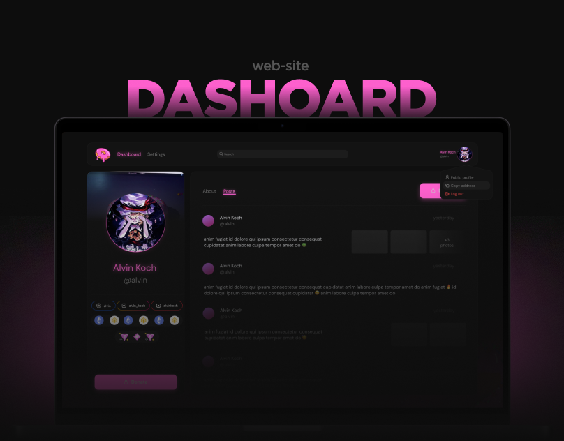 DASHBOARD branding ui ux