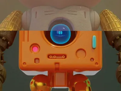 pokedbots 3d animation characters retro robots sci fi