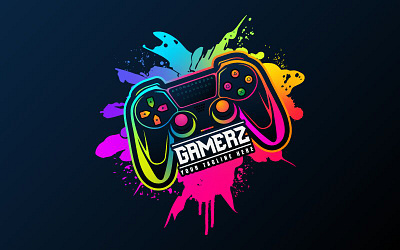 Gaming remote with Colourful Logo | creative design 3d animation graphic design logo motion graphics ui