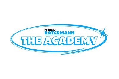 Ratermann // Academy Logo blue brand brand design branding cryogenic design graphic design industrial logo logo design technical white