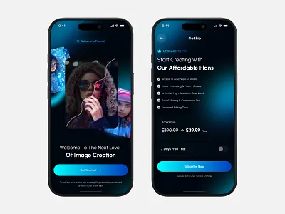 Onboarding Page & Pricing Page app design onboarding design onboarding screen onboarding ui onboarding users payment pricing splash screen subscription