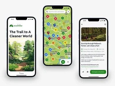 Ecohike app redesign app eco ios