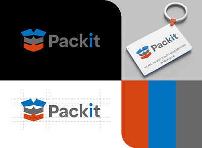 Packit | Movers Relocation Company Logo Branding advertising brand guide design brand identity branding branding design company company branding graphic design logo logo design mover logo movers movers branding movers company movers logo moving moving company moving logo visuals visuals identity