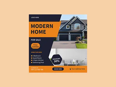 Real Estate social Media post template advertising bedroom creative design discount facebook ads graphic design house house sale post instagram story modern home ads modern home post sale sale post social media ads social media design stylish unique