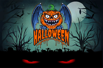 Design unique horror scary creepy halloween logo | creative art 3d animation graphic design logo ui