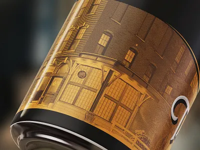 Beer Label - Detail beer beer can beer label branding brewery brewing building craft craft beer custom engraving etching graphic design hand drawn illustration label design lettering packaging typography vintage