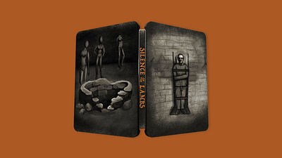 Steel Case Illustration Concept: Silence of the Lambs illustration mixed media package design packaging