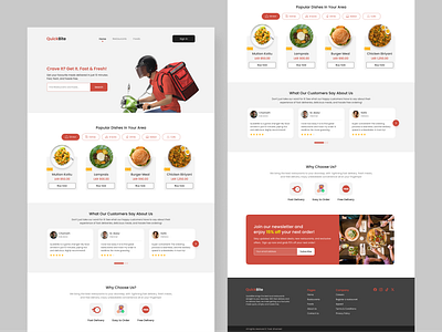 Food Delivery Landing Page delivery app delivery landingpage food food delivery food delivery landing page food delivery page food landing page landing page landing page design minimal landing page minimal ui uiux uiux design web design website design website homepage website landingpage