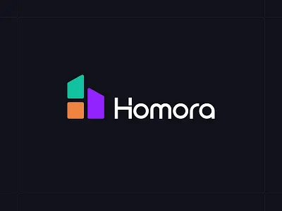 Homora - Real Estate & Construction Company Logo abstract logo brand guidelines brand identity branding business logo construction company graphic design house logo logo logo design logo designer logotype minimal logo modern logo property real estate real estate logo realtor logo unique logo visual identity