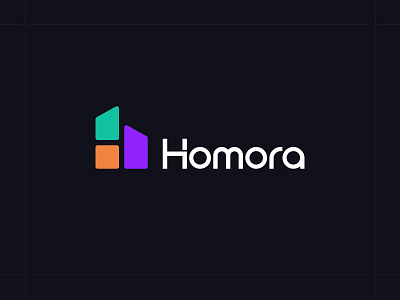 Homora - Real Estate & Construction Company Logo abstract logo brand guidelines brand identity branding business logo construction company graphic design house logo logo logo design logo designer logotype minimal logo modern logo property real estate real estate logo realtor logo unique logo visual identity