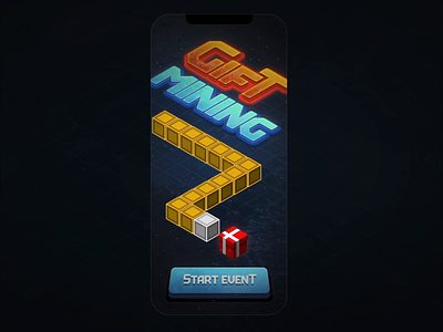 Game event design for Isometric Snake Mobile Game animation game game design game event isometric mobile game mobile ui ui
