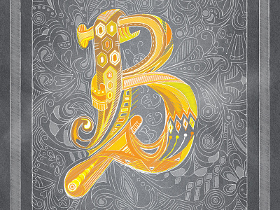 Letter B alphabet art bee design graphic design illustration letter line art logo typography vector
