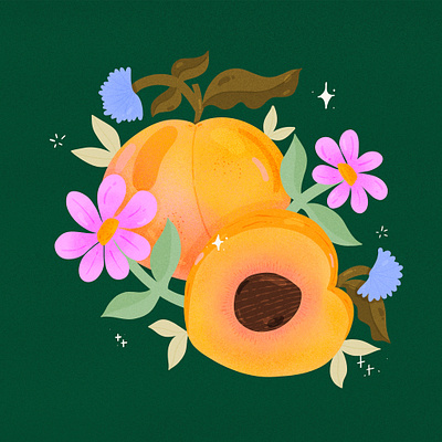 The Dozens Project Pt. 2 artwork botanical design digital art digital illustration flowers food illustration fruit art illustration nature procreate