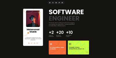 Portfolio Website framer graphic design ui web design