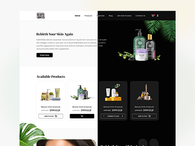 E-commerce Landing Dark Mode black dark darkmode e commerce gray landing product ui ux webdesign