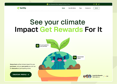 Earthy Landing Page Design figma landing page landing page design ui ux design