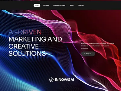 Website for AI Driven Marketing Agency animation branding elementor landing page web design website wordpress