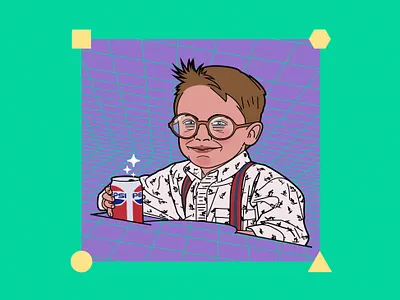 Go Easy On The Pepsi 80s 80s kid 90s 90s flick 90s kid 90s movie cinephile classic design digital art digital illustration diseño digital illustration illustration art illustrator ilustracion lud0 lud089 movie lover pop culture