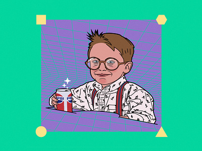 Fuller, Go Easy On The Pepsi 80s 80s kid 90s 90s flick 90s kid 90s movie cinephile classic design digital art digital illustration diseño digital illustration illustration art illustrator ilustracion lud0 lud089 movie lover pop culture