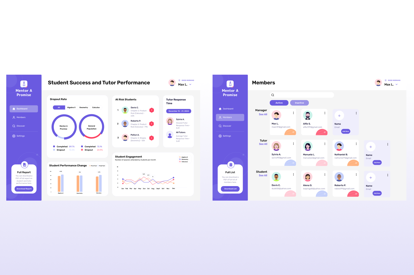 Mentor A Promise Redesigned Web App ui ux