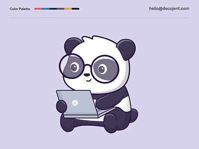 Panda Working with his team - Animation 2d 3d after effects animation branding design fun graphic design illustration logo loop motion design motion graphics panda team building team work ui visual identity working team building