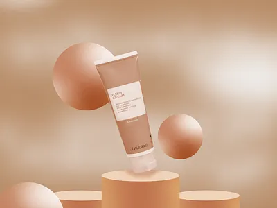 coconut hand cream - 3D design (MAR 2025) affinity branding design graphic design ui ux