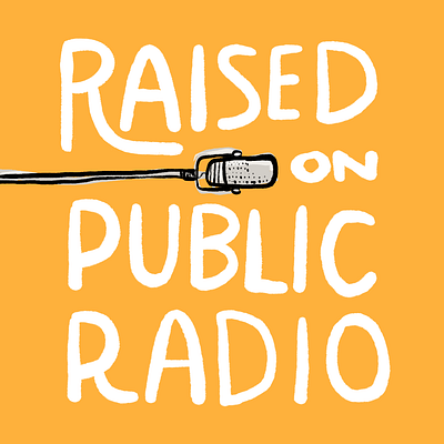 Raised on Public Radio free speech hand drawn illustration microphone npr public radio radio resistance type